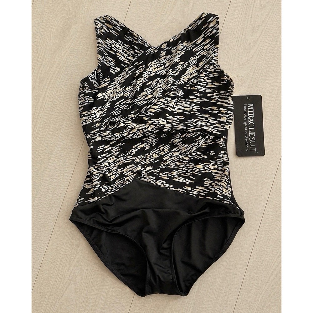Miraclesuit Brio Zari One Piece Swimsuit Size 16 NWT Retail $198